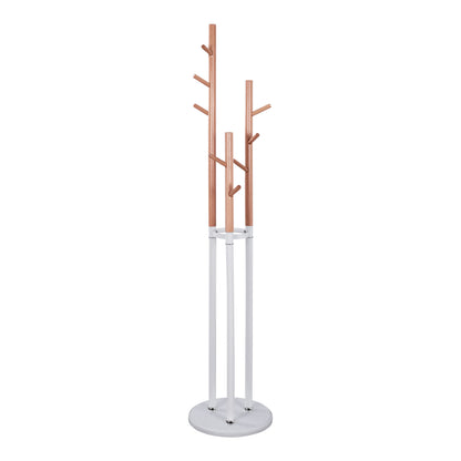 Metallic Coat Hanger Wyatt Beech Wood And White Diameter 37x173cm Hm8610.01