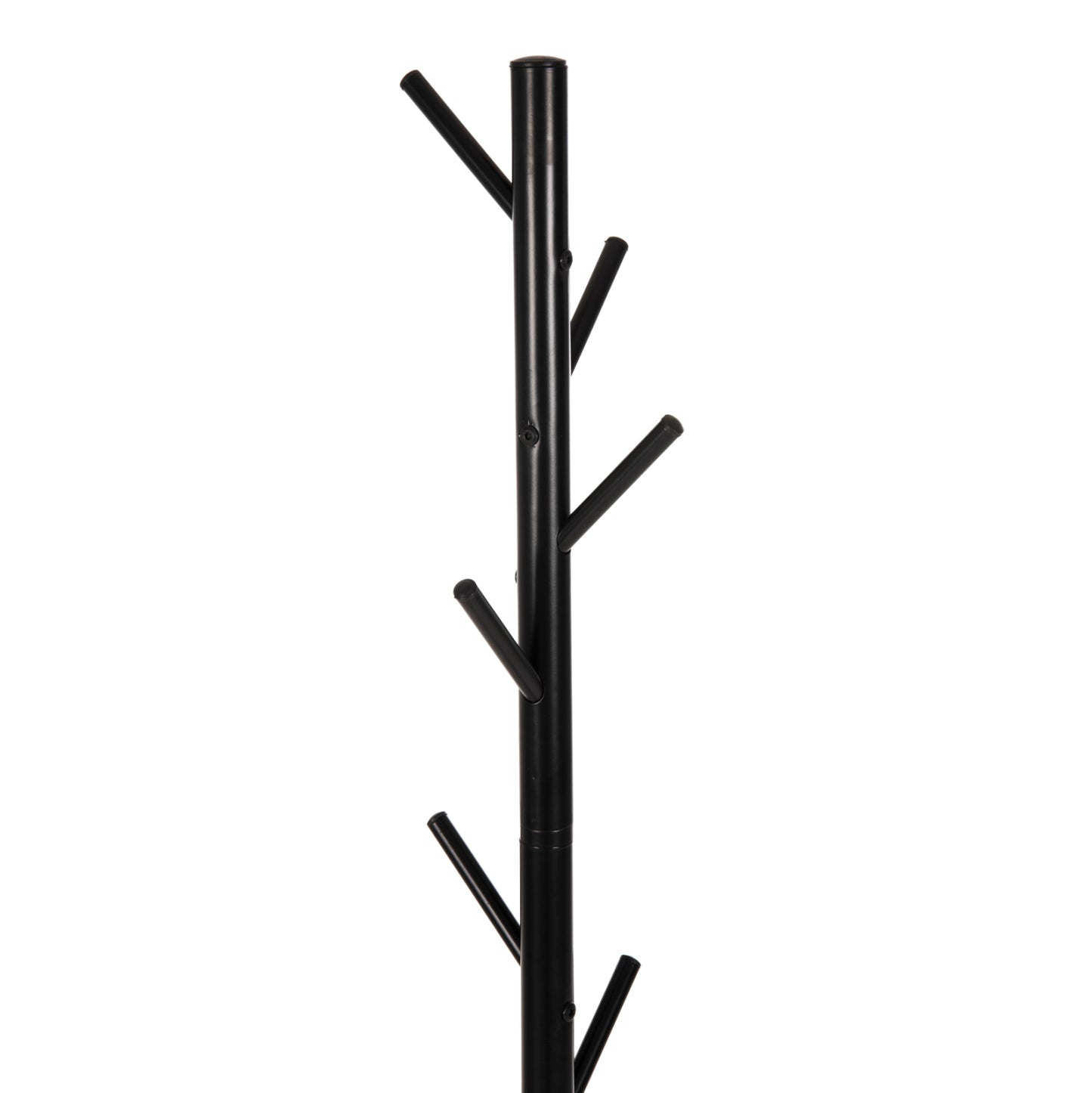 Floor Standing Hanger Hm9574.01 Metallic In Black Color-8 Hanging Positions 48x48x173hcm.