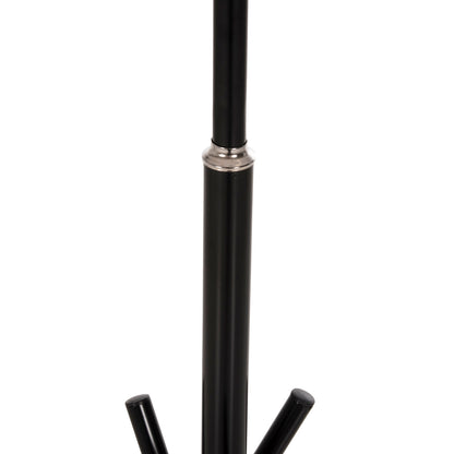 Floor Standing Hanger Hm9575.01 Metallic In Black Color-7 Hanging Positions 41x41x176hcm.