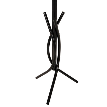 Floor Standing Hanger Hm9575.01 Metallic In Black Color-7 Hanging Positions 41x41x176hcm.