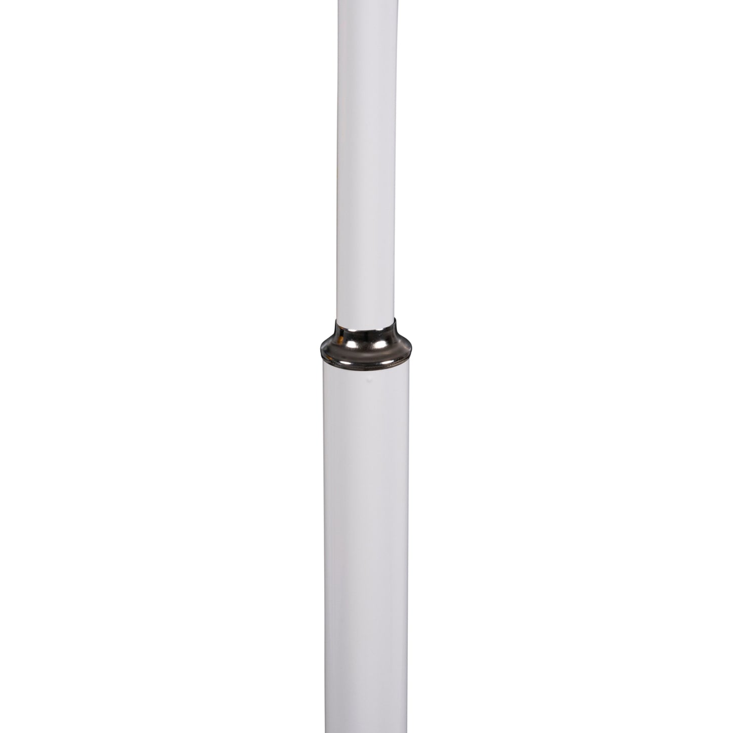 Floor Standing Hanger Hm9575.02 Metallic In White Color-7 Hanging Positions 41x41x176hcm.