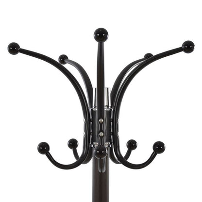 Hat/coat Stand Metallic Shia Hm0038.05 Rotating Walnut With Black Marble Base Φ37x170Η Cm