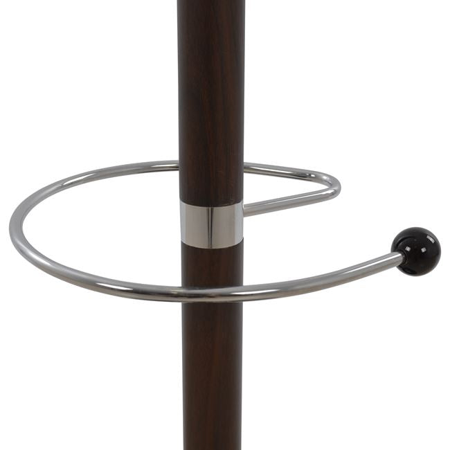 Hat/coat Stand Metallic Shia Hm0038.05 Rotating Walnut With Black Marble Base Φ37x170Η Cm