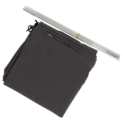 Cover For Professional 3x3m Umbrella Hm6622.01 - Spun Polyester In Grey