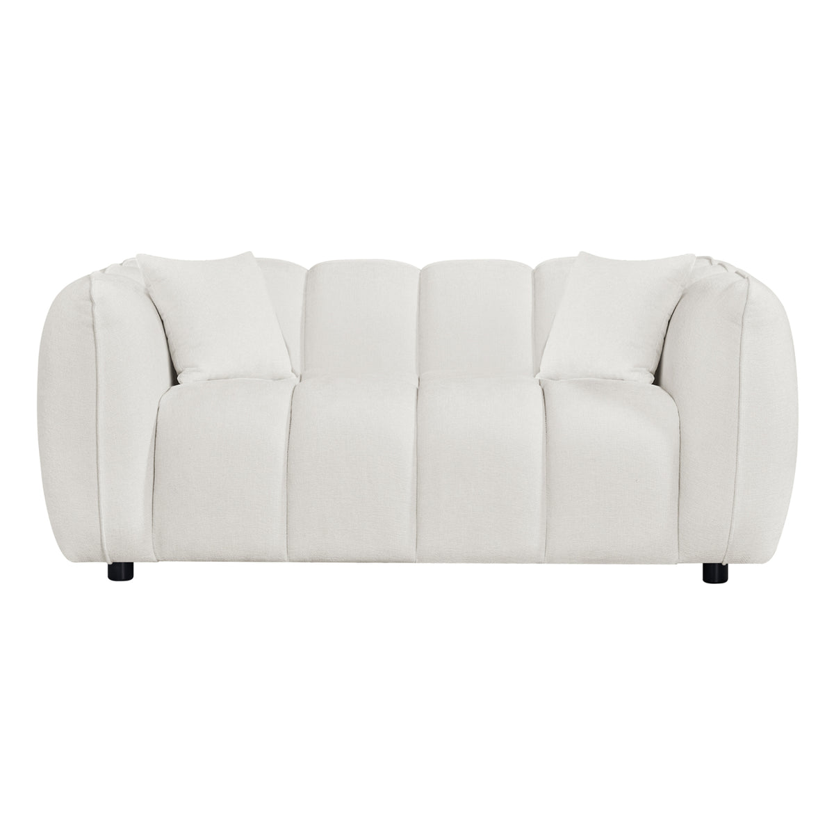 Sofa 2-seater Lykke Hm3324.02 Ecru Fabric 172x89x70hcm.