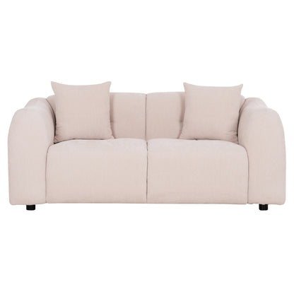 Sofa 2-seater Junoa Hm3334.02 Ecru Fabric 172x89x85hcm.