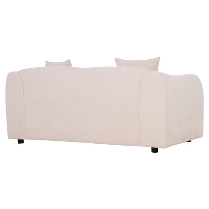Sofa 2-seater Junoa Hm3334.02 Ecru Fabric 172x89x85hcm.
