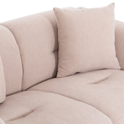 Sofa 2-seater Junoa Hm3334.02 Ecru Fabric 172x89x85hcm.