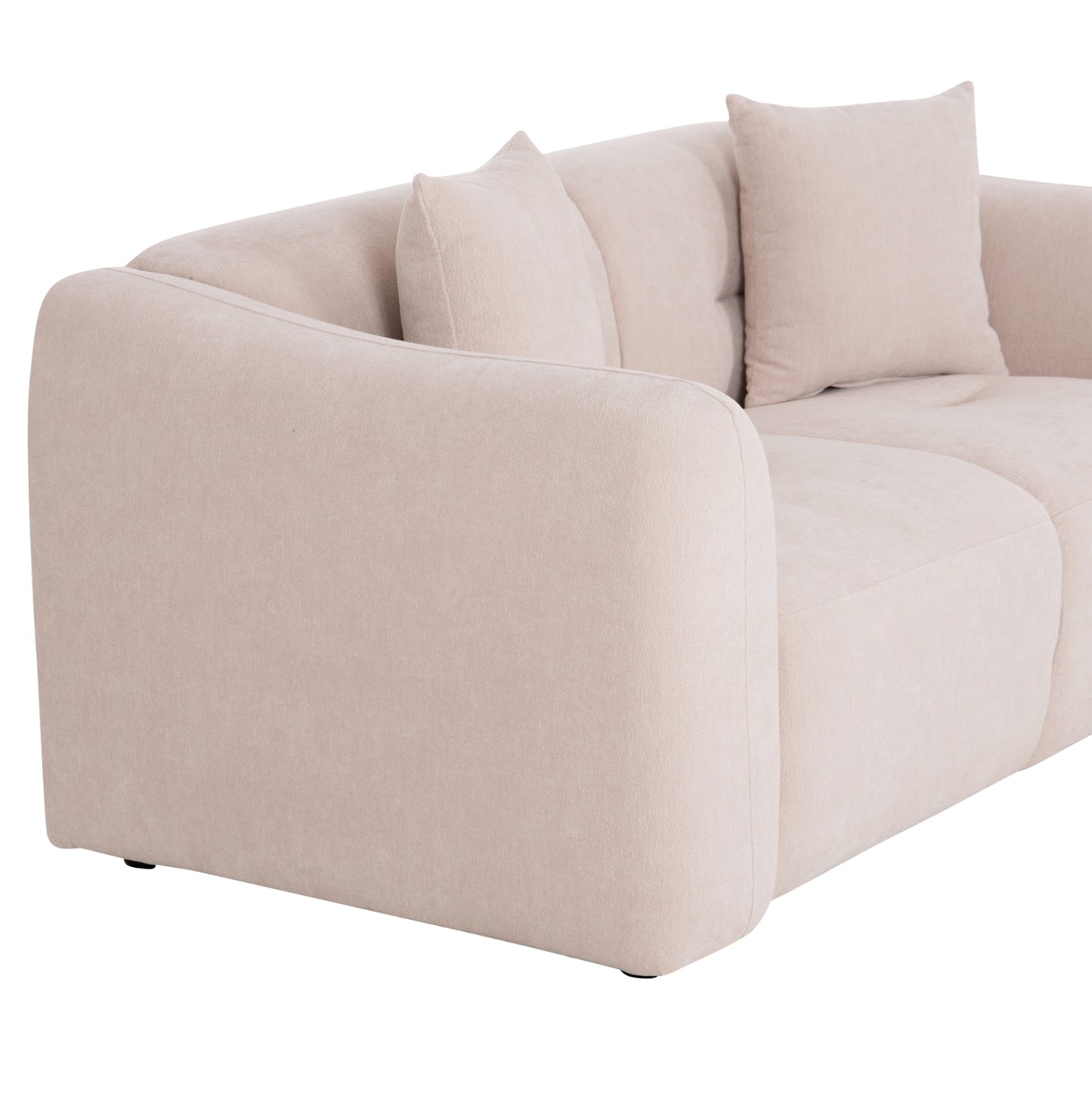 Sofa 2-seater Junoa Hm3334.02 Ecru Fabric 172x89x85hcm.