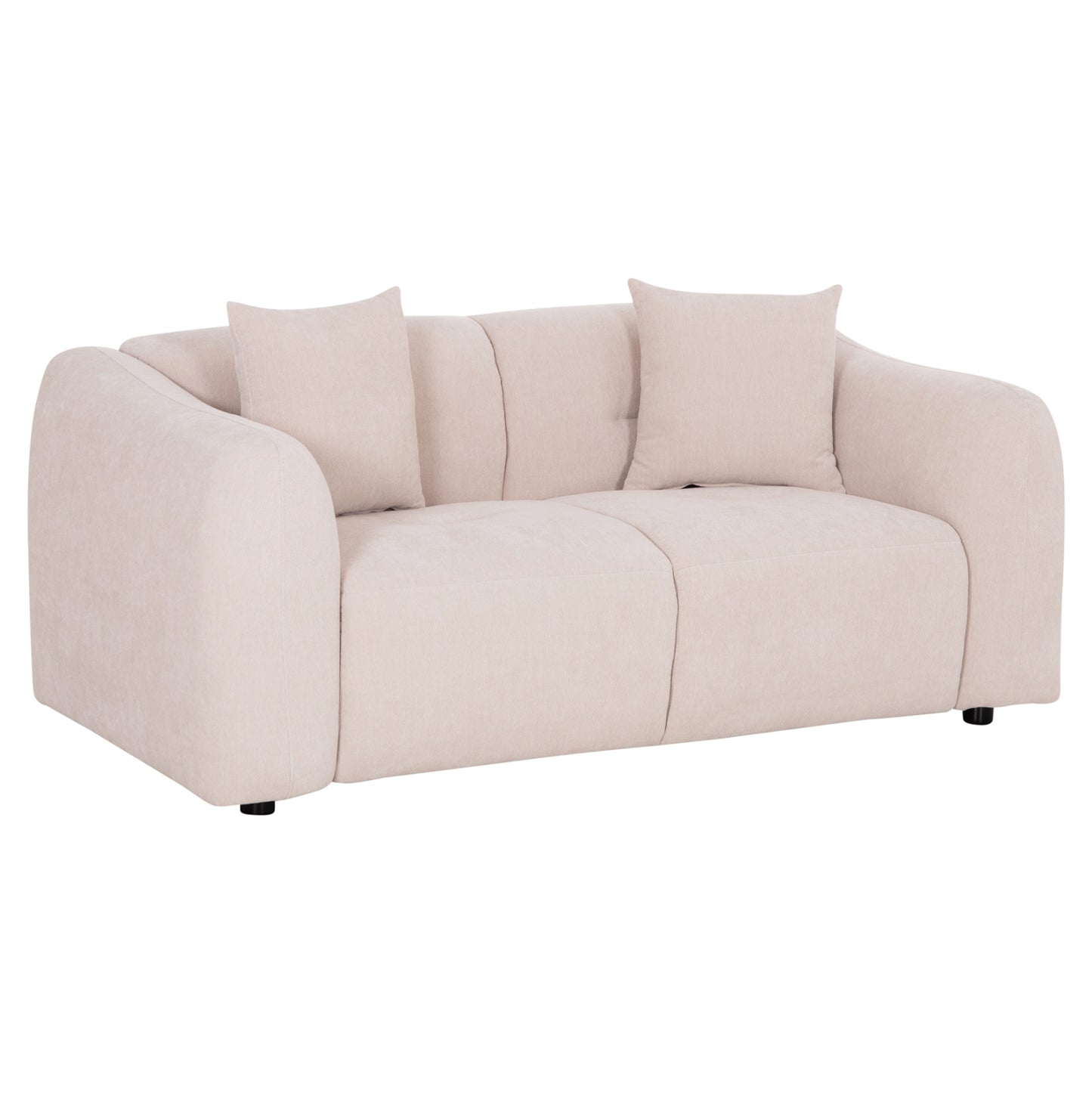 Sofa 2-seater Junoa Hm3334.02 Ecru Fabric 172x89x85hcm.