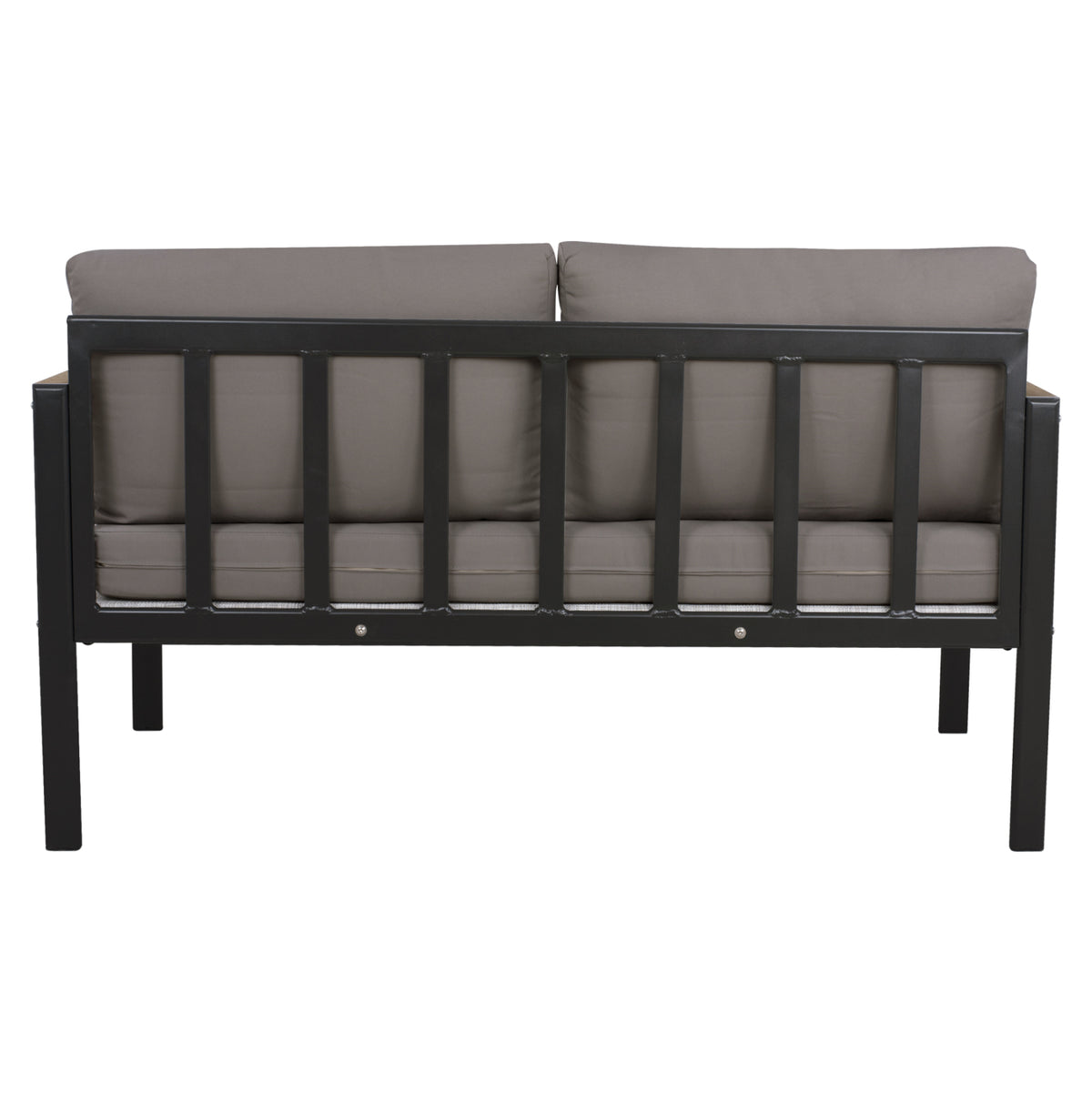Outdoor 2-seater Sofa Safiya Hm5523.02 Aluminum In Anthracite--grey Cushions 144x70x85hcm.