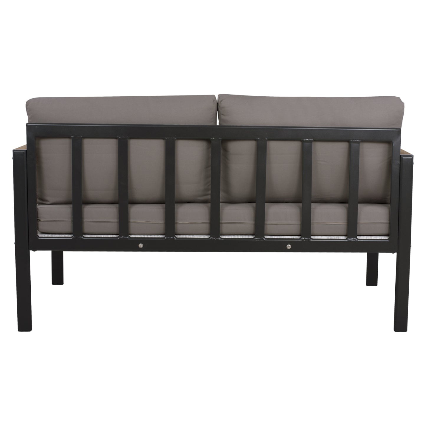 Outdoor 2-seater Sofa Safiya Hm5523.02 Aluminum In Anthracite--grey Cushions 144x70x85hcm.