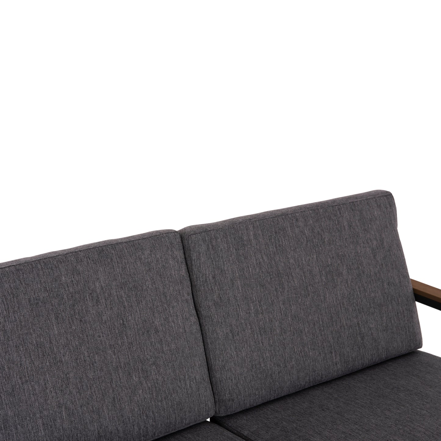 Outdoor 2-seater Sofa Safin Hm6279.03 Aluminum & Cushions In Anthracite 140x70x77hcm.