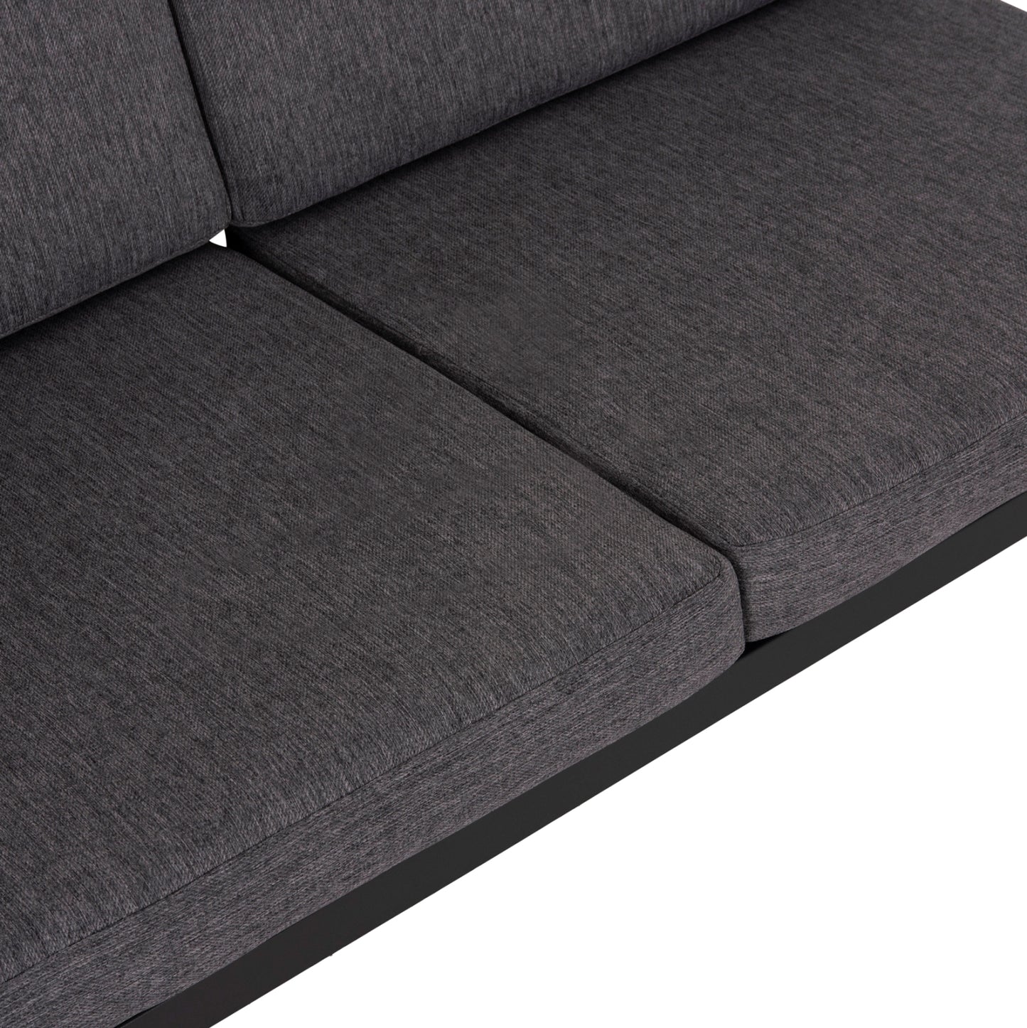 Outdoor 2-seater Sofa Safin Hm6279.03 Aluminum & Cushions In Anthracite 140x70x77hcm.