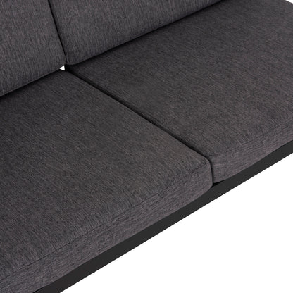 Outdoor 2-seater Sofa Safin Hm6279.03 Aluminum & Cushions In Anthracite 140x70x77hcm.