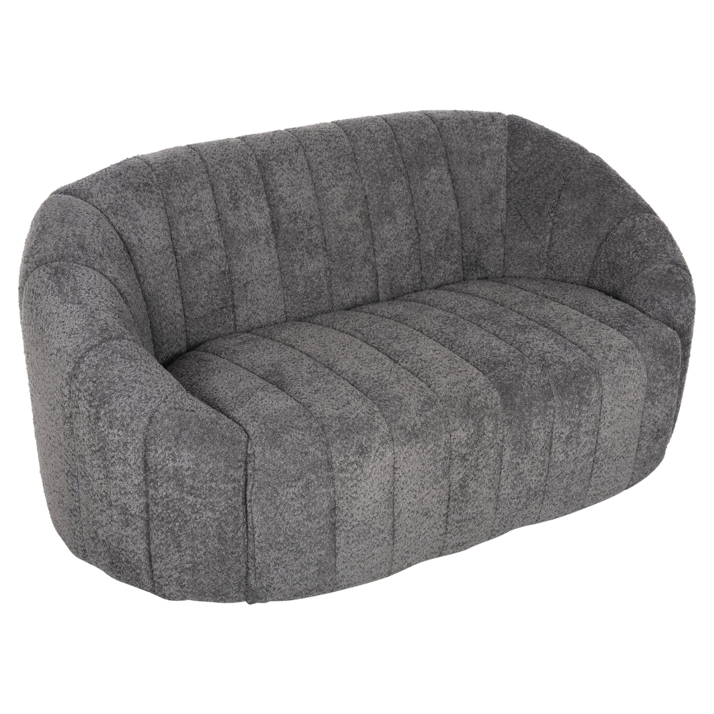 Sofa 2-seater Moby Hm9595.01 Grey Boucle Fabric 145x82x67hcm.