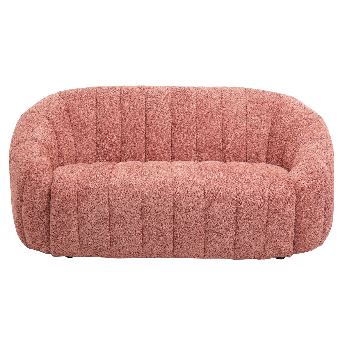 Sofa 2-seater Moby Hm9595.02 Pink Boucle Fabric 148x83x66hcm.