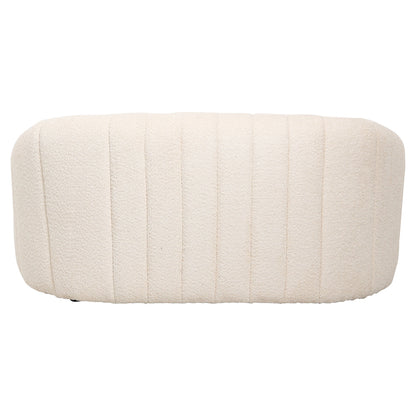 Sofa 2-seater Moby Hm9595.06 Ecru Boucle Fabric 148x83x66hcm.