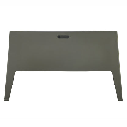 Polypropylene 2-seater Sofa Sleek Hm6366.05 Dark Olive Color 133x68x73hcm.