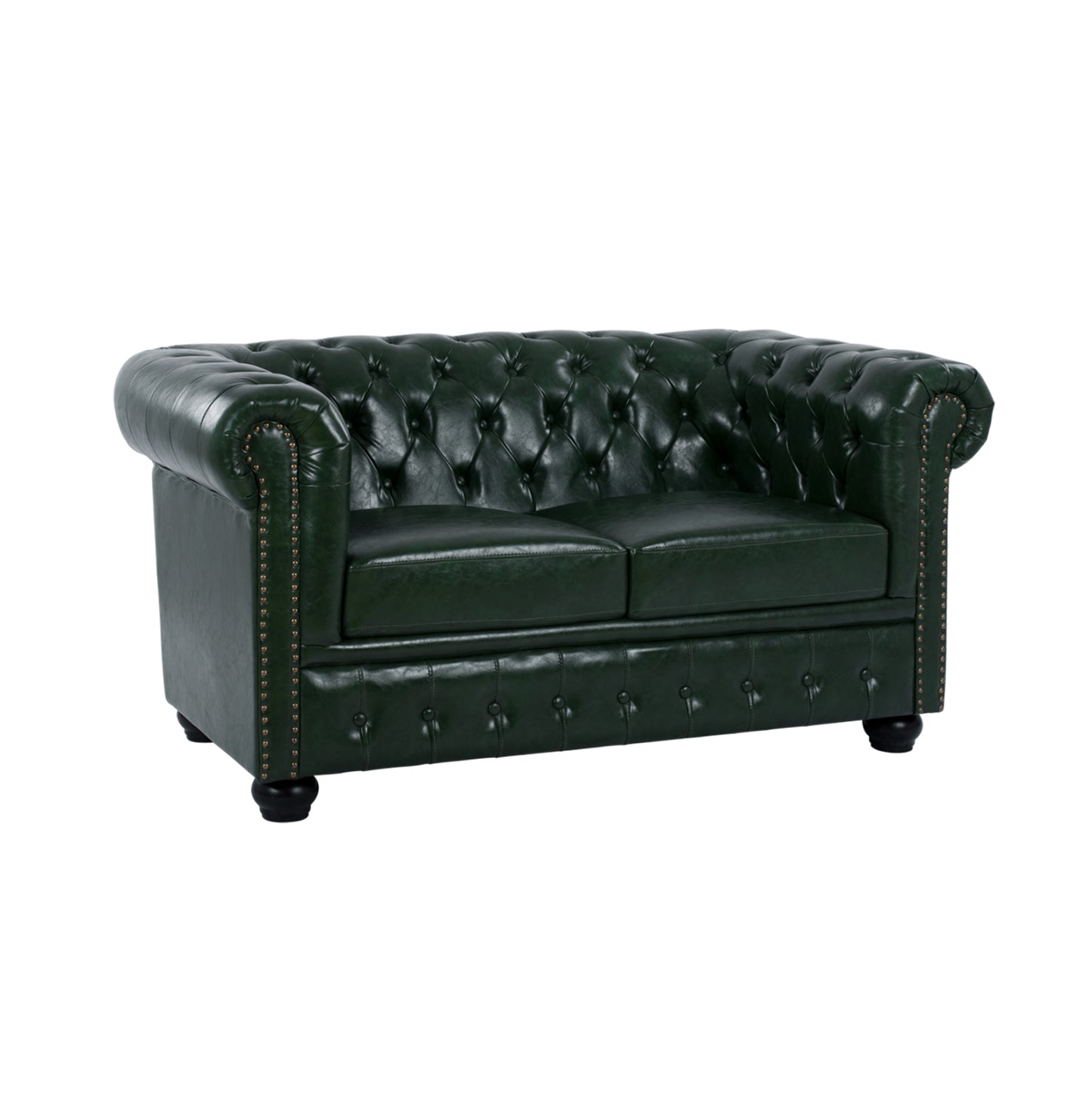 Sofa 2 Seater T.chesterfield Hm3010.08 Pu Cypress Green 150x90x72cm