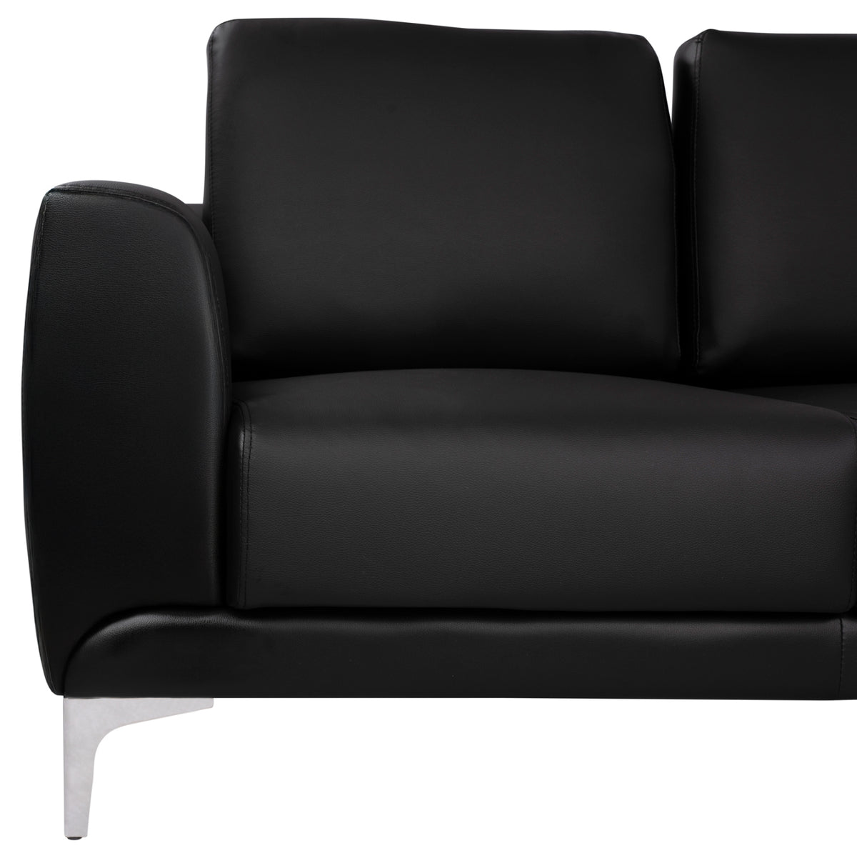 Sofa 2 Seater Kenzie Hm3121.21 With Black Pu 142x81x81 Cm