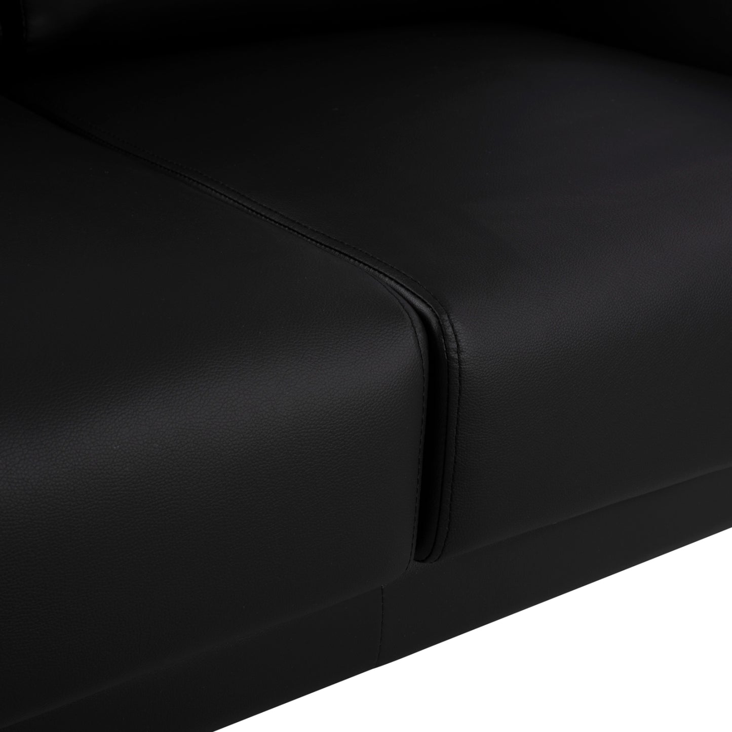 Sofa 2 Seater Kenzie Hm3121.21 With Black Pu 142x81x81 Cm