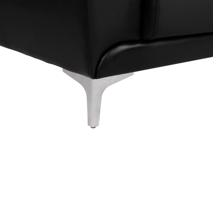 Sofa 2 Seater Kenzie Hm3121.21 With Black Pu 142x81x81 Cm