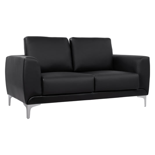 Sofa 2 Seater Kenzie Hm3121.21 With Black Pu 142x81x81 Cm
