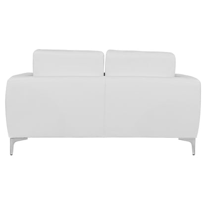Sofa 2 Seater Kenzie Hm3121.22 With White Pu 142x81x81 Cm