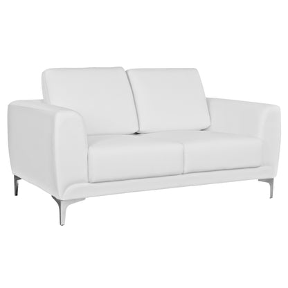 Sofa 2 Seater Kenzie Hm3121.22 With White Pu 142x81x81 Cm