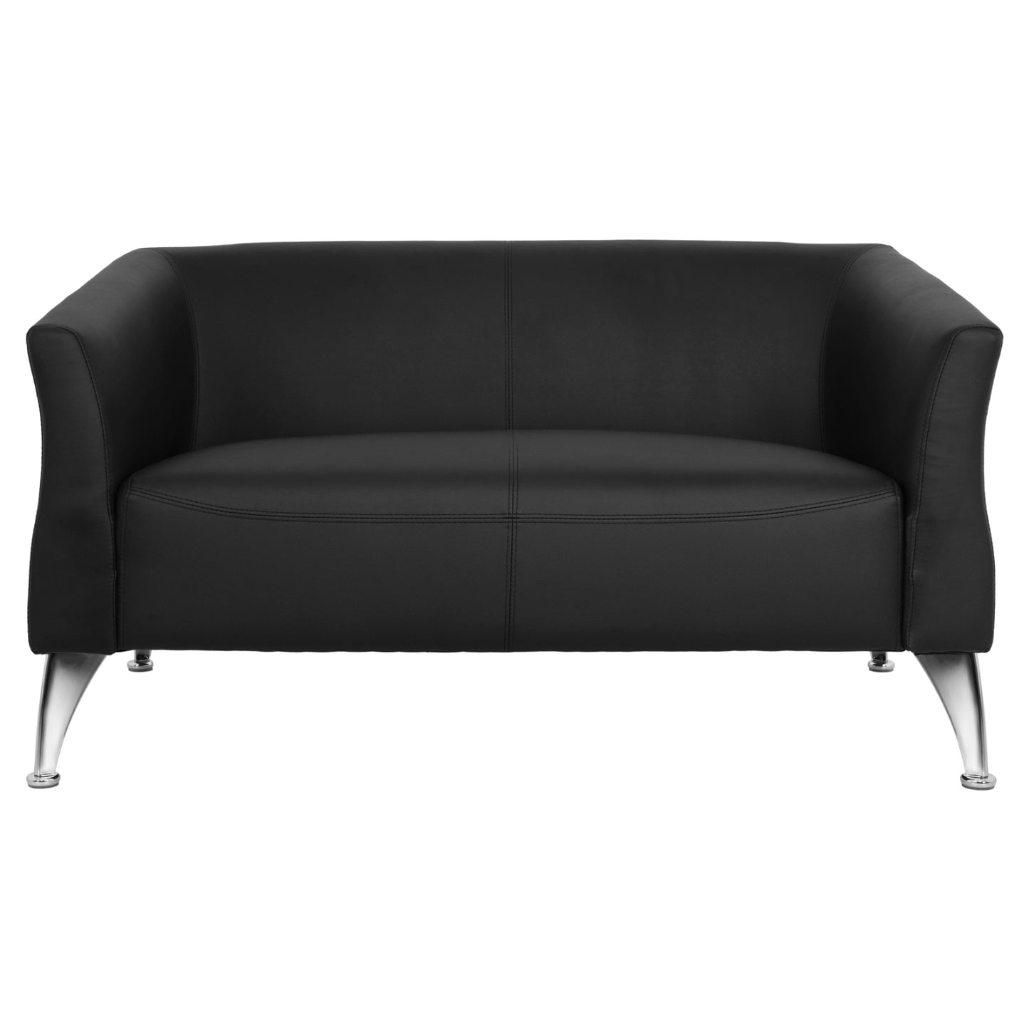 Sofa 2 Seater Kiana Hm3122.21 Black Pu 130x75x71 Cm