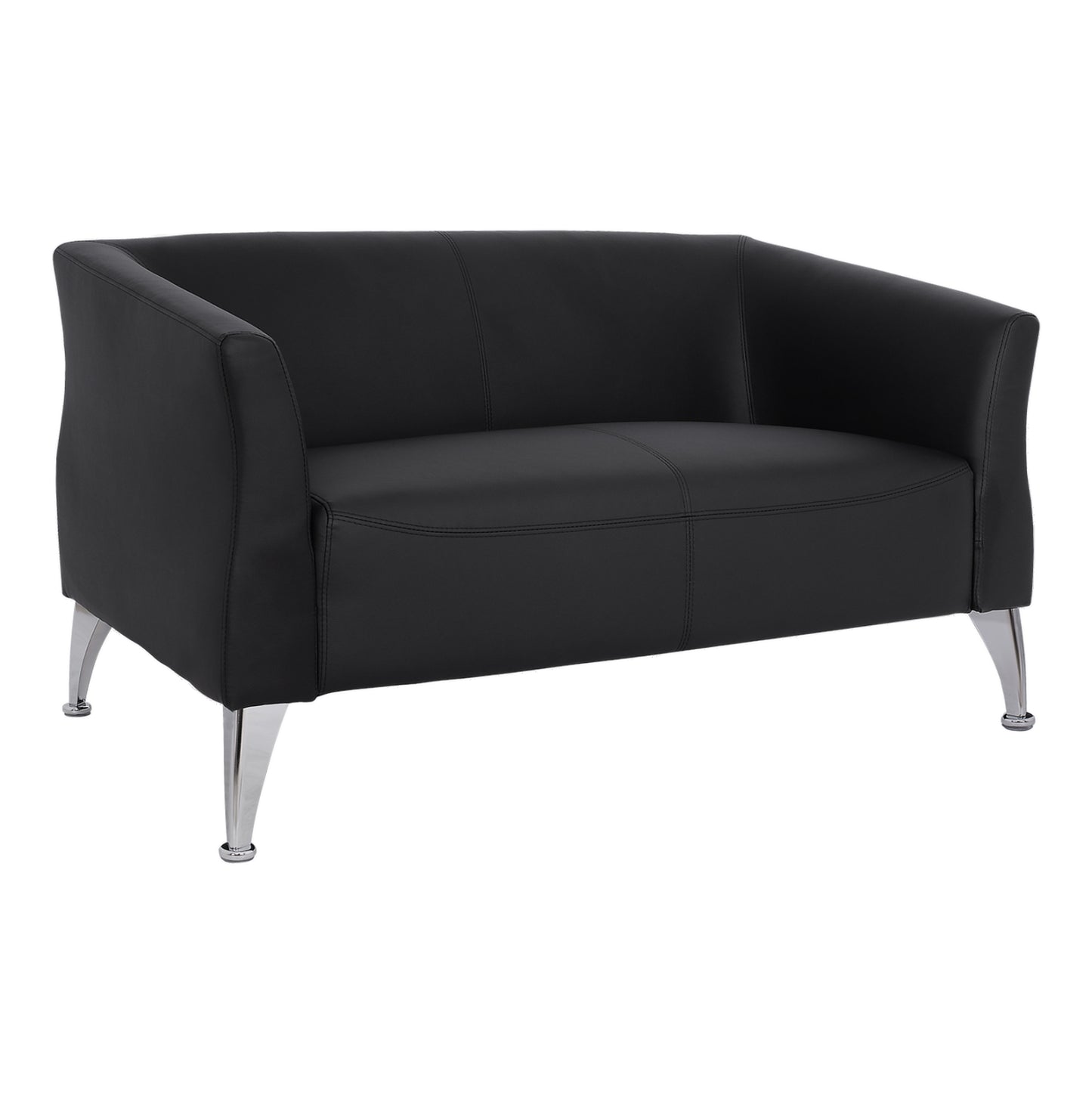 Sofa 2 Seater Kiana Hm3122.21 Black Pu 130x75x71 Cm