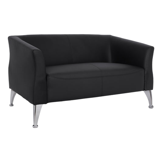 Sofa 2 Seater Kiana Hm3122.21 Black Pu 130x75x71 Cm