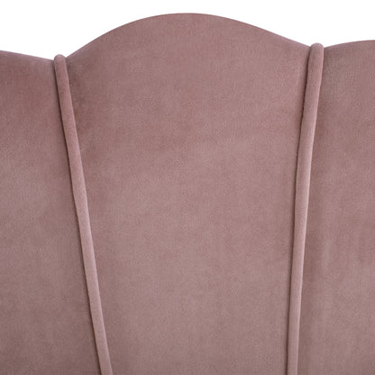 Sofa 2 Seater Coquille Hm8627.02 From Velvet Rotten Apple & Gold Legs 130x81x86cm