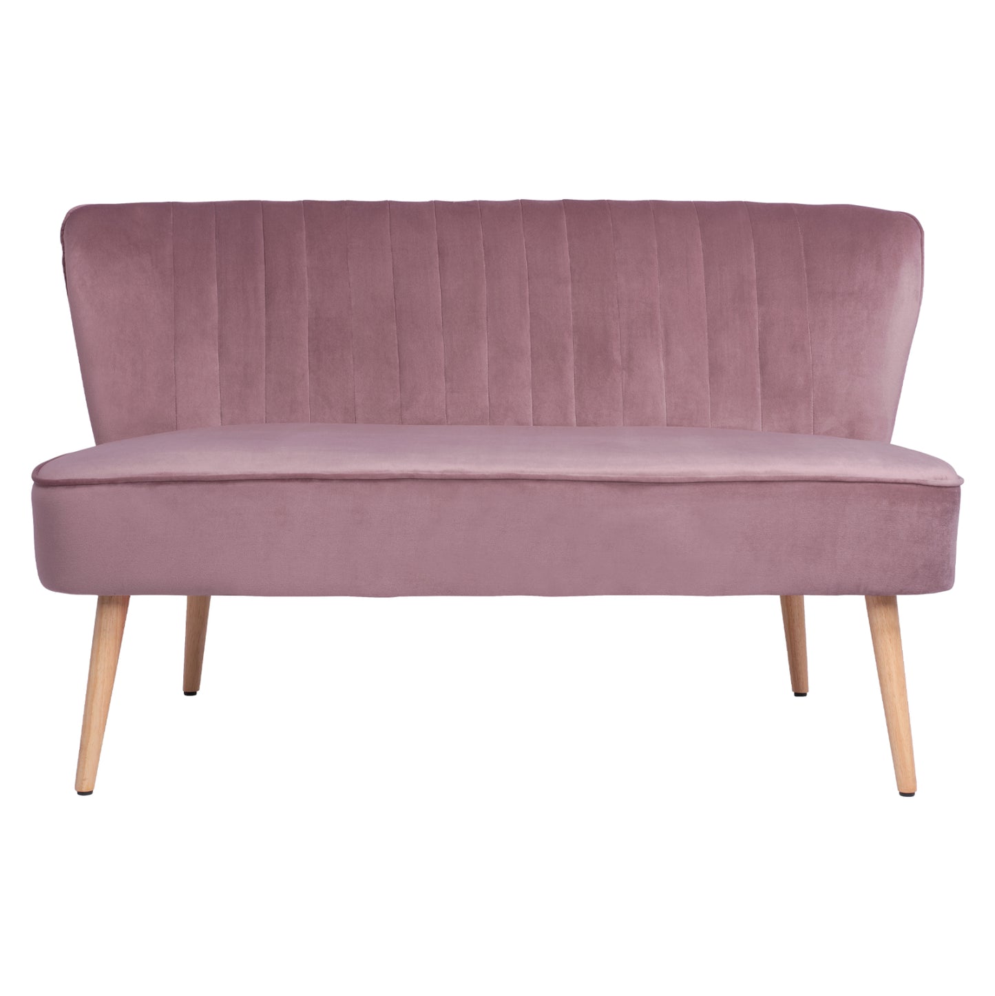 Sofa Andy In Dusty Pink Velvet Hm8401.02 128x70x77y Cm.