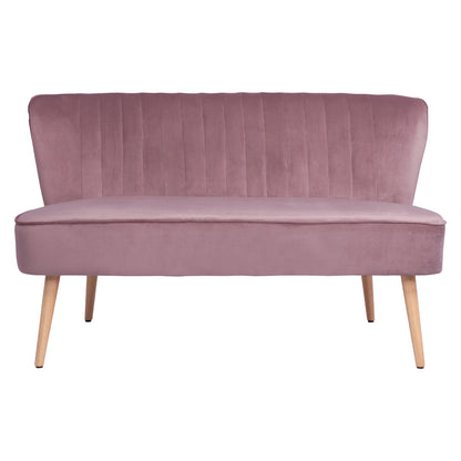 Sofa Andy In Dusty Pink Velvet Hm8401.02 128x70x77y Cm.