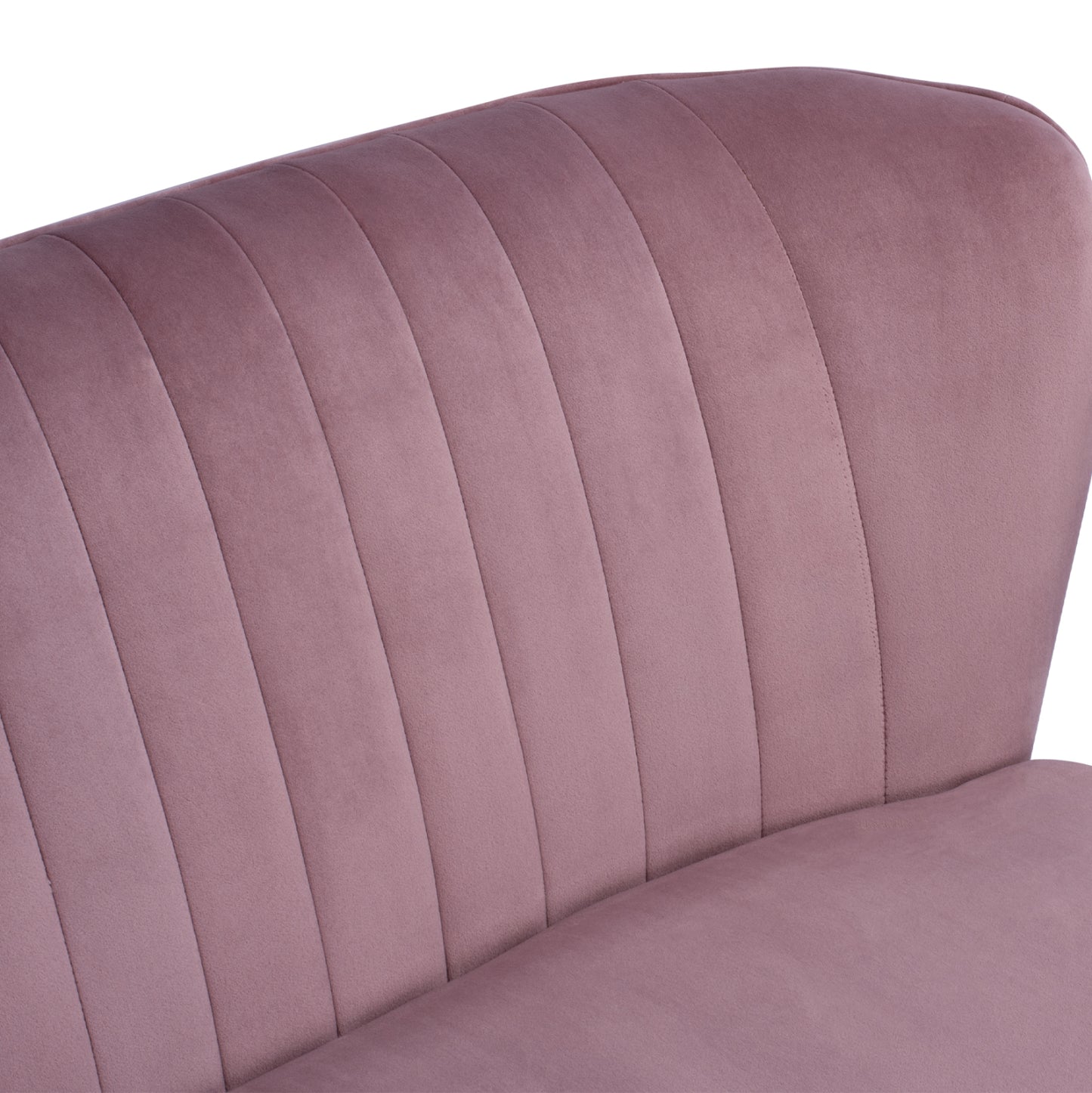 Sofa Andy In Dusty Pink Velvet Hm8401.02 128x70x77y Cm.