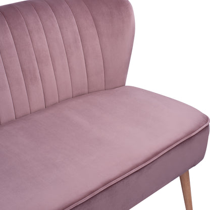 Sofa Andy In Dusty Pink Velvet Hm8401.02 128x70x77y Cm.