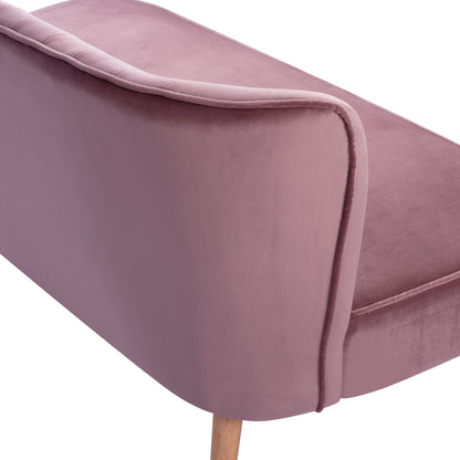 Sofa Andy In Dusty Pink Velvet Hm8401.02 128x70x77y Cm.