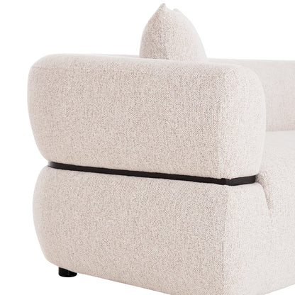 Sofa 3-seater Arctis Hm3327.02 Light Beige Fabric 229x88x88hcm.