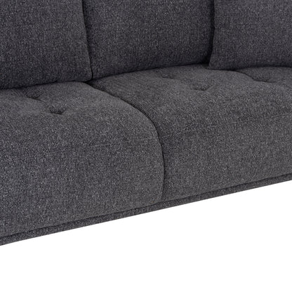 Sofa 3-seater Structo Hm3329.01 Grey Fabric 227x94x88hcm.