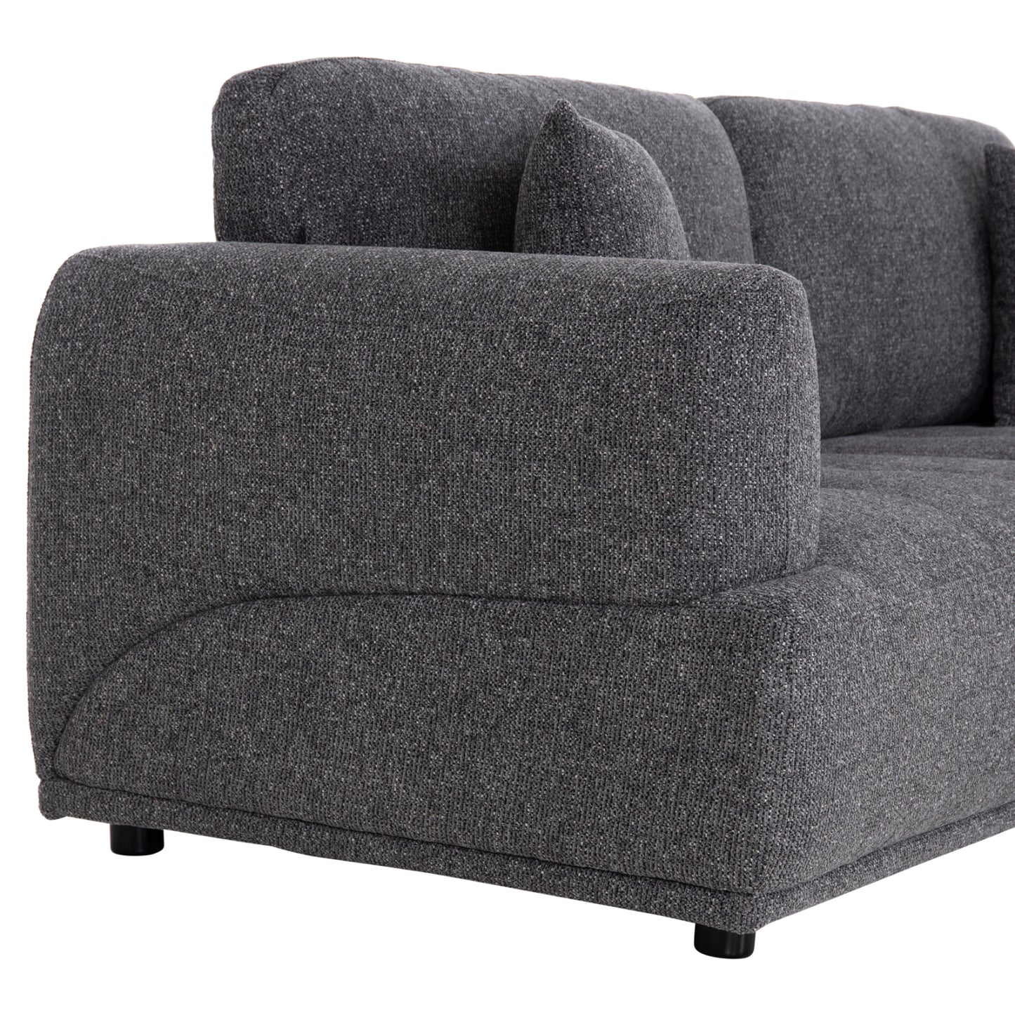 Sofa 3-seater Structo Hm3329.01 Grey Fabric 227x94x88hcm.