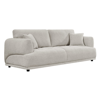 Sofa 3-seater Structo Hm3329.02 Light Beige Fabric 227x94x88hcm.
