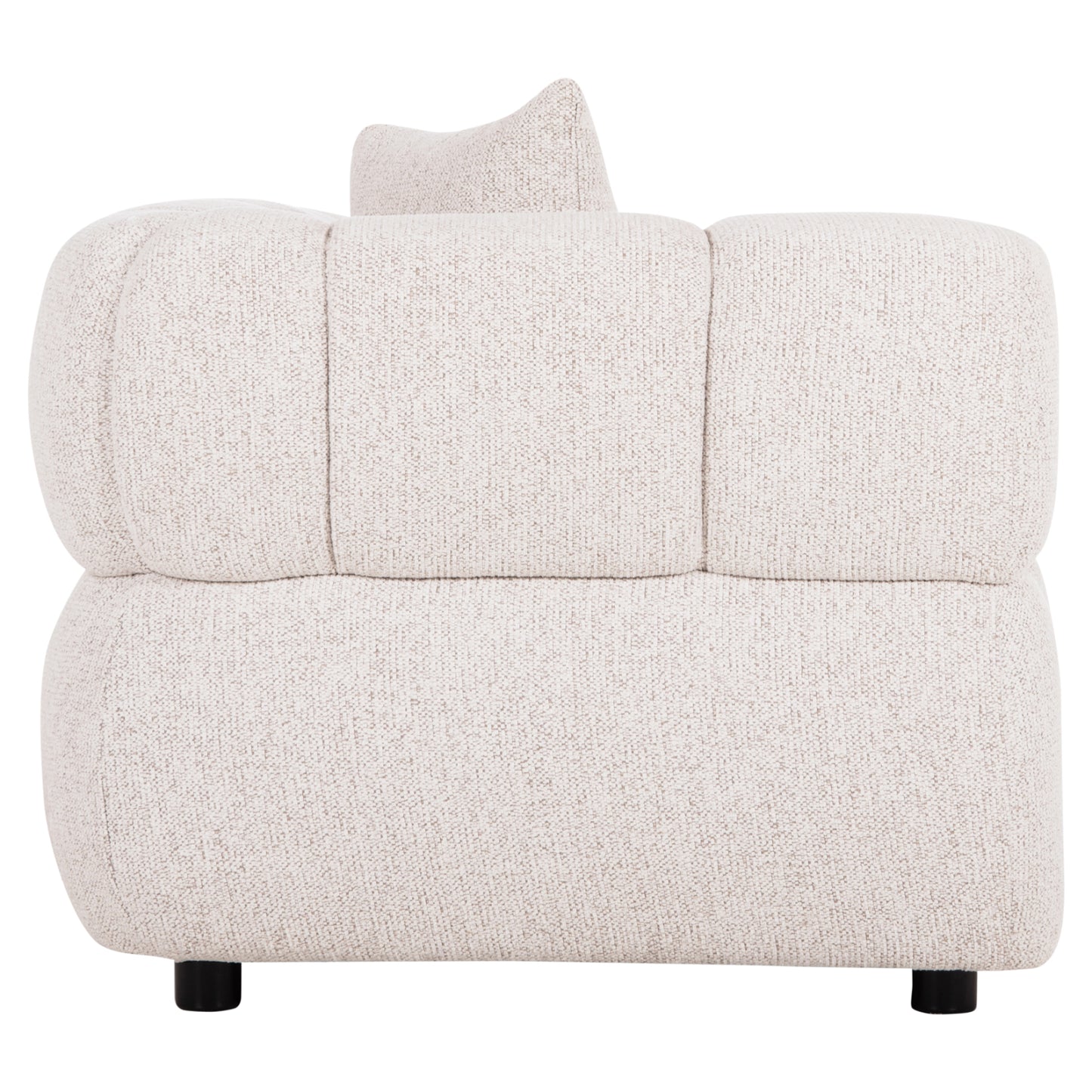 Sofa 3-seater Norika Hm3331.02 Ecru Fabric 220x88x85hcm.