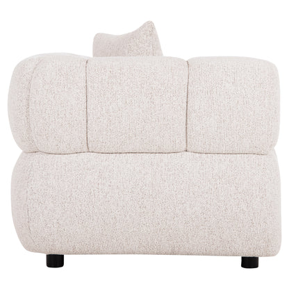 Sofa 3-seater Norika Hm3331.02 Ecru Fabric 220x88x85hcm.