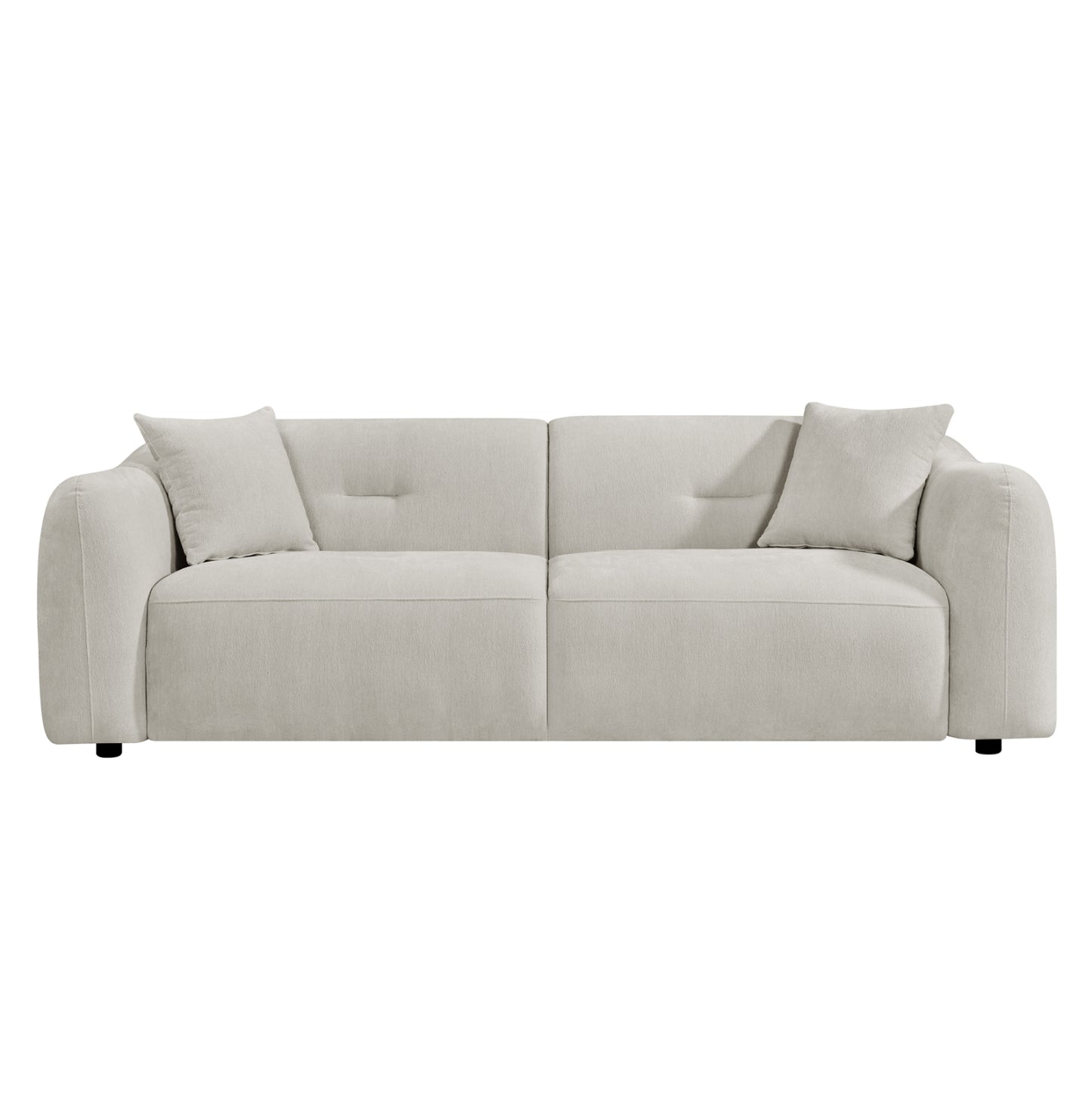 Sofa 3-seater Junoa Hm3333.02 Ecru Fabric 228x89x74hcm.