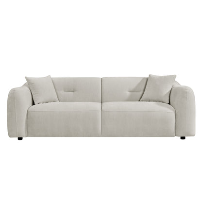 Sofa 3-seater Junoa Hm3333.02 Ecru Fabric 228x89x74hcm.