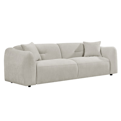 Sofa 3-seater Junoa Hm3333.02 Ecru Fabric 228x89x74hcm.
