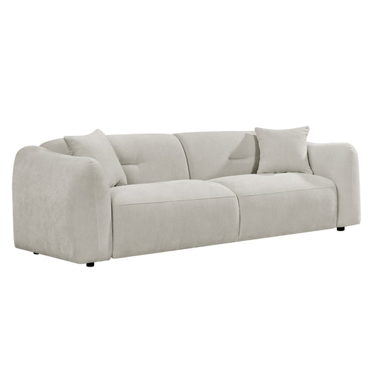 Sofa 3-seater Junoa Hm3333.02 Ecru Fabric 228x89x74hcm.