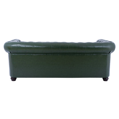 Sofa 3 Seater T. Chesterfield Hm3009.08 Pu Cypress Green 208x90x73 Cm.
